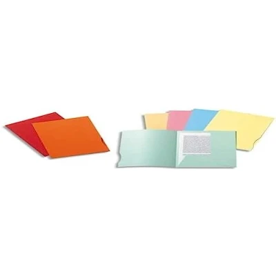 Abbildung von Exacompta Super 250 PACK 50 Hemden für A4 2 Klappen 24 x 32 cm rot