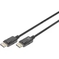 Abbildung von DIGITUS Displayport Kabel UHD 4K/60Hz 2m mit Verriegelung, HBR 2 1.2 Kompatibel Monitor, Gaming Grafikkarte