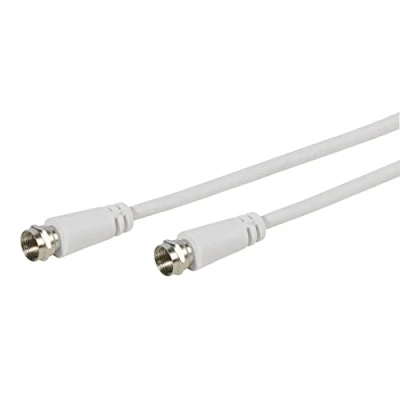 Abbildung von Vivanco SAT Anschlusskabel F Stecker &lt; &gt; Stecker, doppelt geschirmt, 5m, weiß