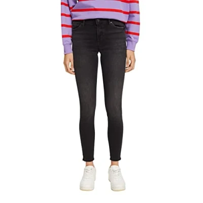Abbildung von edc by Esprit Skinny FIT Jeans Fit, Damen, Größe: 25x30, Black dark washed