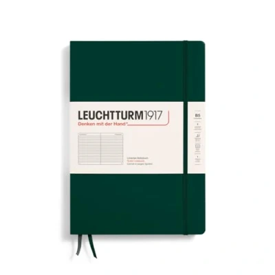 Abbildung von LEUCHTTURM1917 370280 Notizbuch Composition (B5), Hardcover, 219 nummerierte Seiten, Forest Green, Liniert