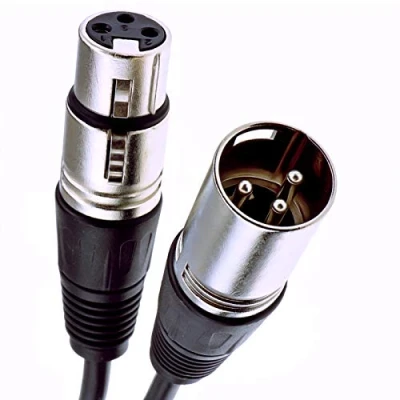 Abbildung von kenable XLR Mikrofon Männlich Zum Weiblich Audio Kabel Schwarz 5 m [5 Meter/5m]