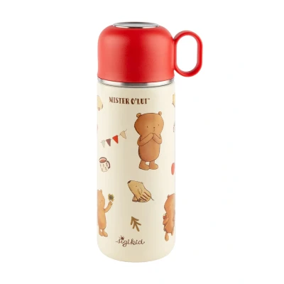 Abbildung von sigikid Isolier Trinkflasche für Kinder, Größe: One Size, Beige rot
