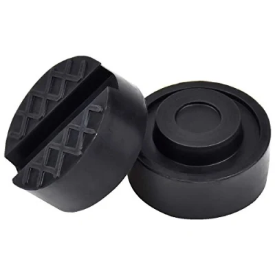 Abbildung von 2 Stück Wagenheber Gummiauflage, Universelle Gummi Pads Ständer Jack Pads, Rahmenschienenschutz, Gummipuffer Gummiblock Gummiauflage für und Hebebühnen