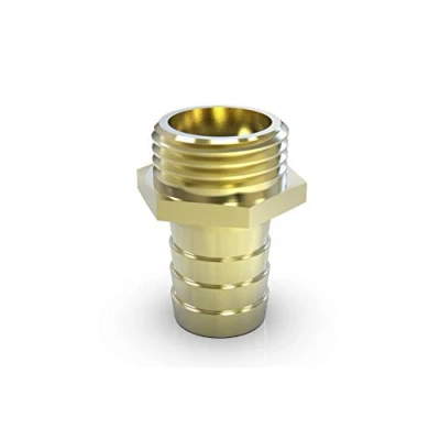 Abbildung von ABA Beul 10010.519.2 Gewinde Schlauchstutzen mit Sechskant und Außengewinde 1/2&quot; x 6 mm, Messing