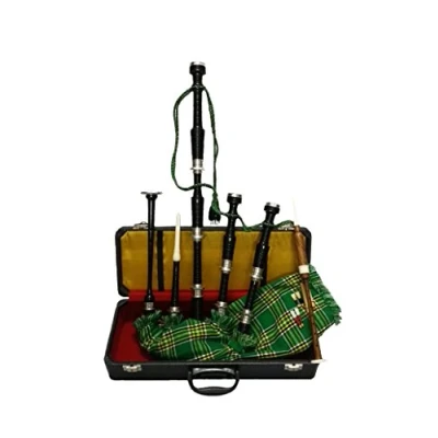 Abbildung von Great Highland Dudelsack Palisander schwarz Farbe Silber Uni Reittiere/Schottischer
