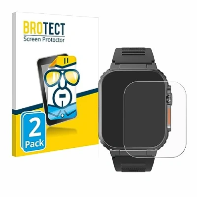 Abbildung von BROTECT (2 Stück Schutzfolie für Njord Gear The Indestructible Smartwatch Ultra Displayschutz Folie Klar