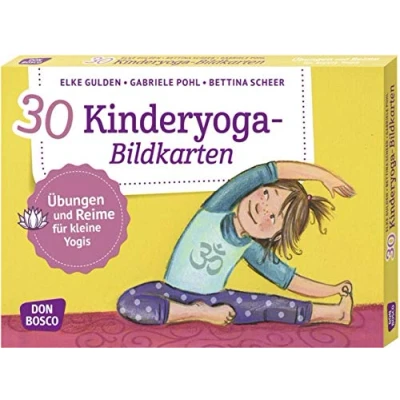 Abbildung von 30 Kinderyoga Bildkarten. Übungen und Reime für kleine Yogis. Yogakarten. (Körperarbeit innere Balance. Ideen auf Bildkarten)