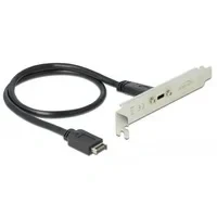 Abbildung von USB 3.2 Gen 2 Slotblech, Key A Stecker &gt; C Buchse, Kabel