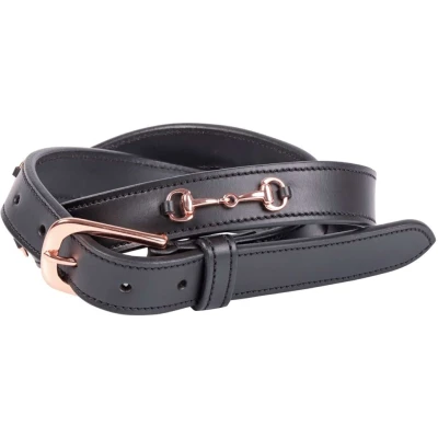 Abbildung von Harry&#039;s Horse Gürtel Bit Leder Schwarz/Rosegold 75cm