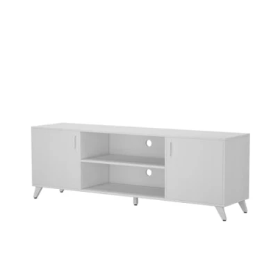 Abbildung von Vicco Lowboard Maceio, Weiß, 160 x 54.5 cm mit 2 Türen