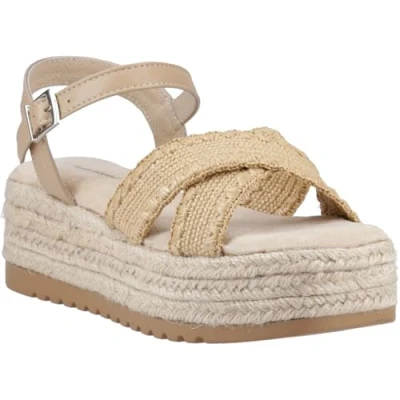 Abbildung von Hush Puppies Jemma Espadrille Polyurethan Damen Sandalen in Tan