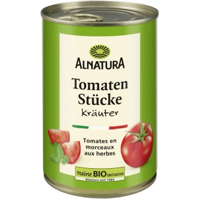 Abbildung von Alnatura Tomatenstücke Kräuter in der Dose