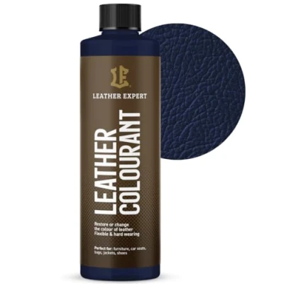 Abbildung von Sehr Deckend Wasser Lederfarbe Dunkelblau 250 ml Leather Paint für Natur und ÖkoLeder Dye Ohne Alkohol alle Lederaccessoires Reißt oder Blättert Nicht ab