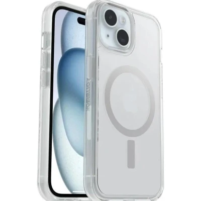Abbildung von Otterbox Symmetry MagSafe PC Back Cover Durchsichtig Apple iPhone 15