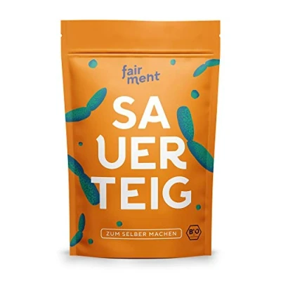 Abbildung von Bio Sauerteig Starter von fairment, frische Kultur aus Roggen, vegan, unpasteurisiert, pastös