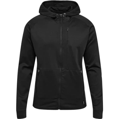Abbildung von Hummel Interval Hoodie Sweatjacke, Herren, Größe: Large, Black