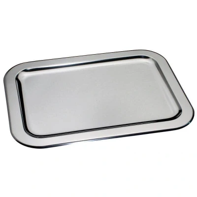 Abbildung von Servierplatte c, h, g Schlemmerplatte 48,5x37,5 cm, Edelstahl, (1 Schlemmerplatte)