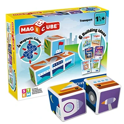 Abbildung von MagiCube Printed Transport + cards magnetic blocks 7el. g122