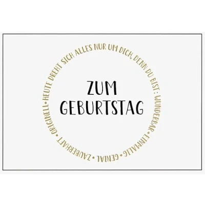 Abbildung von Geburtstagskarte Lifestyle Textkarte 11,6 x 16,6 cm