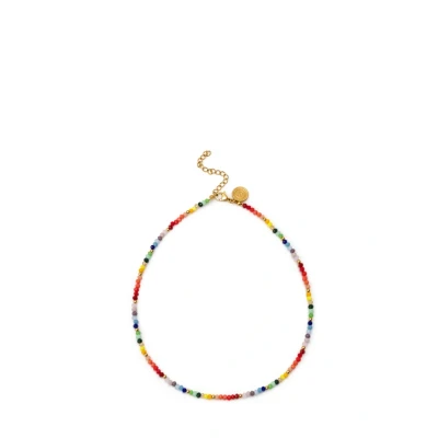 Abbildung von Singularu Rainbow Crystals Halskette goldcoloured, Damen, Größe: One Size, Gold coloured