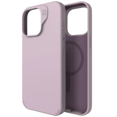 Abbildung von Apple iPhone 15 Pro Max Hülle MagSafe Kunststoff ZAGG Hard Case/Backcover Handyhülle Lila Shockproof/Stoßfest Kein Design