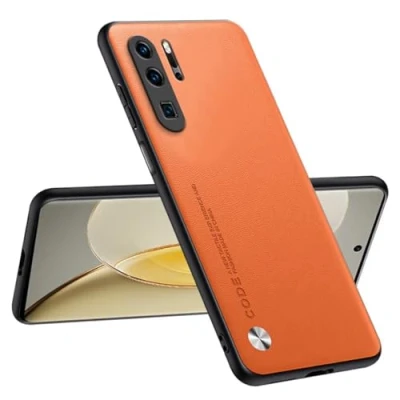 Abbildung von Topme Handyhülle Kompatibel mit Huawei P30 Pro / New Edition (6.47&quot;) Sicherer und Stilvoller Schutz Orange