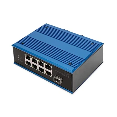 Abbildung von Assmann DIGITUS 8 Port 10/100Base TX(PoE) to 100Base FX Ind.PoE Switch