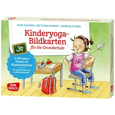 Abbildung von Kinderyoga Bildkarten für die Grundschule: Mit Yoga Übungen Konzentration &amp; Aufmerksamkeit bei Kindern von 6 bis 10 Jahren fördern (Körperarbeit und innere Balance. 30 Ideen auf Bildkarten)