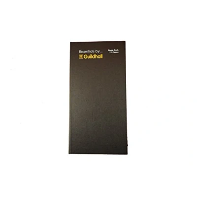 Abbildung von Exacompta Ref. GES6221Z Guildhall Essentials Single Cash Account Book, 30 x 15 cm, 192 Seiten, 80 g/m², vorgedrucktes Papier Quittungen, Ausgaben, Zusammenfassungen