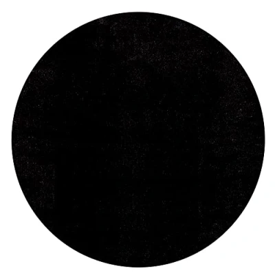 Abbildung von Mia&#039;s Teppiche Olivia Wohnzimmer/Schlafzimmer Teppich waschbar 120 cm Rund, Schwarz
