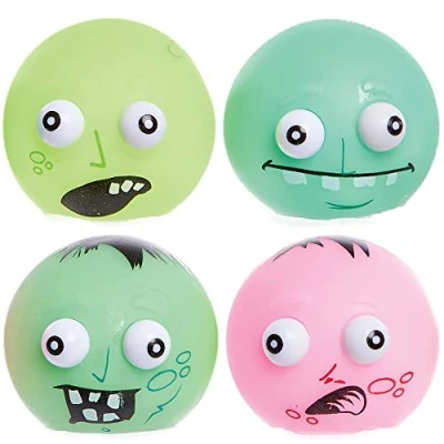 Abbildung von Baker Ross FX420 Zombie Squischie Bälle 4er Pack, Anti Stress Ball für Kinder und Erwachsene, Kindergeburtstag Mitgebsel, Kleine Geschenke