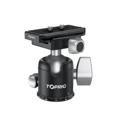 Abbildung von Toprig Ball Head Cold Shoe Multi Shot Panoramic 360 Rotable for DSLR Camera,Camcorder, Phone Clip, Camera Slider, Tripod, Monopod Max Load Bearing 20kg Multifunctional Bracket (BH 01)