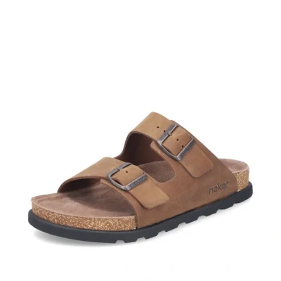 Abbildung von Rieker Pantolette flach, Herren, Größe: 46, Braun Schuhe