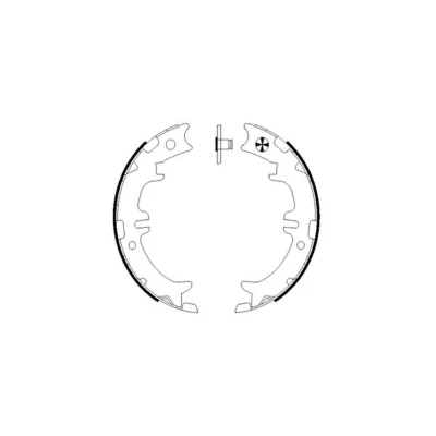 Abbildung von TEXTAR 91060500 Handbremsbeläge ohne Handbremshebel TOYOTA: RAV4 II SUV, Previa / Estima II, LEXUS: IS I Limousine, RX GS