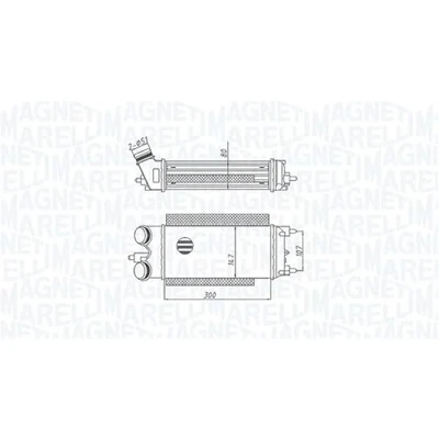 Abbildung von MAGNETI MARELLI 351319205290 Ladeluftkühler FORD: FIESTA 6