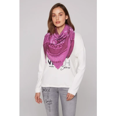 Abbildung von Soccx MIT Artwork Tuch, Damen, Größe: One Size, Iced berry