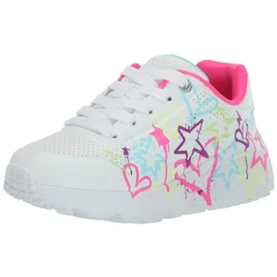 Abbildung von Skechers UNO LITE Sneaker low White/neon multicoloured für Kinder, Größe: 27.5, multi coloured Schuhe