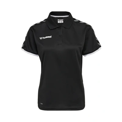 Abbildung von Hummel Hmlauthentic Functional Poloshirt, Damen, Größe: Large, Black/white