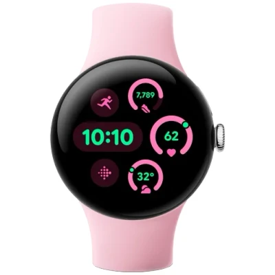 Abbildung von Google Pixel Watch 3 Silber/Rosa 41 mm