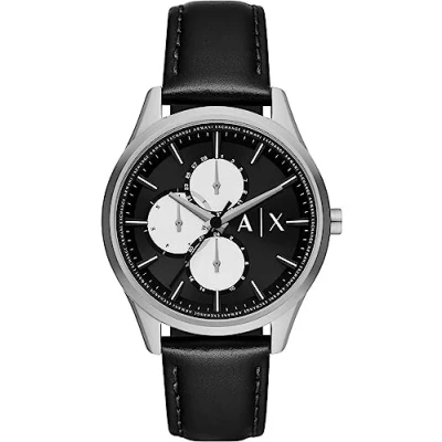 Abbildung von Armani Exchange Analog Quarz Chronograph, Herren, Größe: One Size, Silber