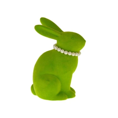 Abbildung von Werner Voß Hase mit Perlenkette grün 11,5x8x16cm