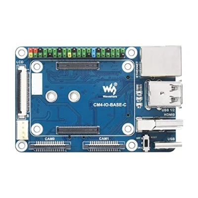 Abbildung von Mini Base Board (C) for Raspberry Pi Compute Module 4 (CM4), 40PIN LCD Connector, Gigabit Ethernet RJ45 Interface