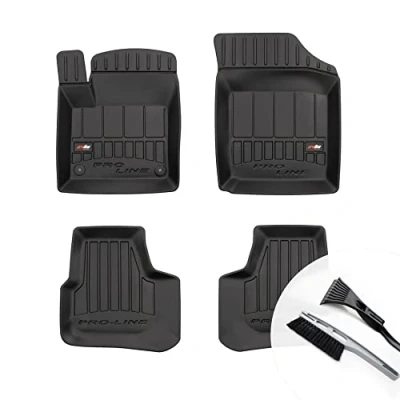 Abbildung von moto MOLTICO 3D Gummimatten Auto Fußmatten Gummi Automatten 4 teilig Set passend für Seat MII Skoda Citigo VW Up ab 2011