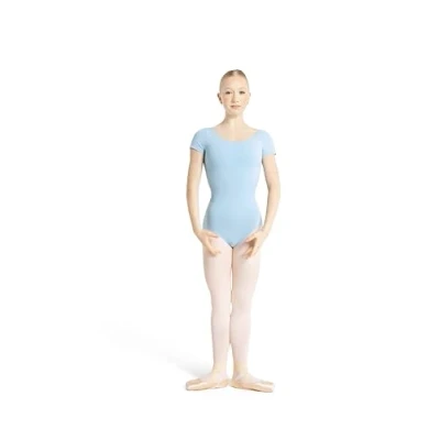 Abbildung von Capezio Klassischer Damen Tanzanzug, kurzärmelig Blau X Small