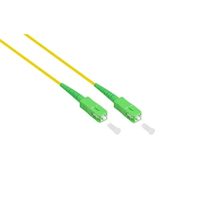 Abbildung von Good Connections OS2 LWL Kabel Simplex Stecker SC (APC) an Singlemode 9/125 Lichtwellen Leiter, Glasfaser Kabel, Patchkabel für FTTH/FTTB/FTTx 0,5 m / 50 cm