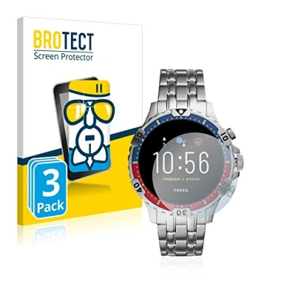 Abbildung von BROTECT Schutzglas für Fossil Garrett HR (5. Gen) (3 Stück) Schutzfolie Panzer Folie Glas [Extrem Kratzfest 9H, Anti Fingerprint, Ultra Transparent]