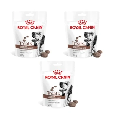 Abbildung von Royal Canin Veterinary Gastrointestinal Treats 4er Pack 4 x 230 g Snacks für Erwachsene Hunde Aller Größen &amp; Rassen Im wiederverschließbaren Beutel Niedriger Fettgehalt