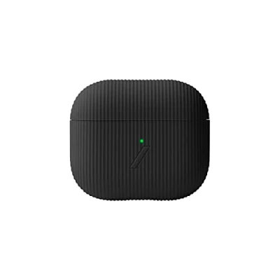 Abbildung von Native Union Curve Hülle für AirPods (Gen 3) Schlanke strukturierte Silikonhülle Kompatibel mit Qi Wireless Charging 3 (Slate)