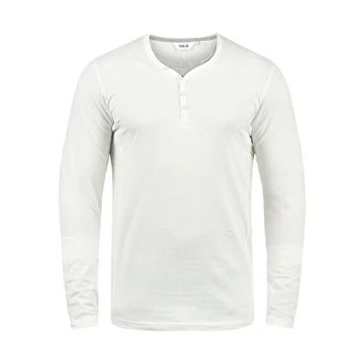 Abbildung von Solid Doriano Langarmshirt, Herren, Größe: Large, Off white